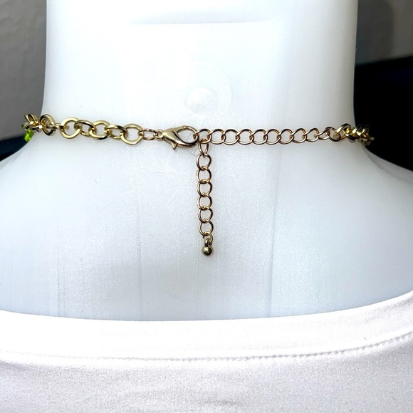 Totally Rad 80s Chunky Chain Multicolored Rainbow Layered Necklace - Picture 7 of 7